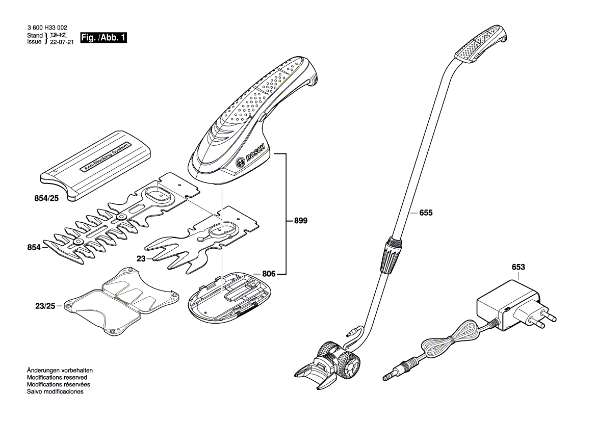 Новый подлинный Bosch 2609003133 набор ножей