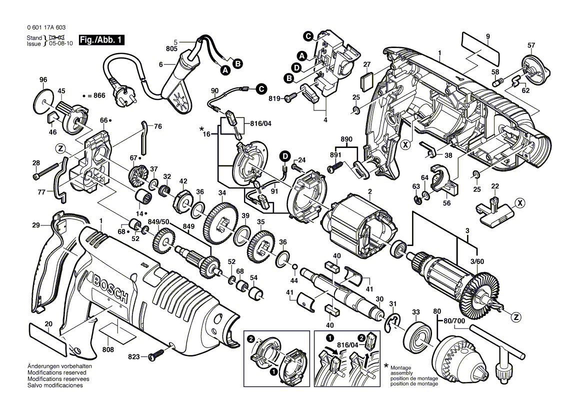 Neue echte Bosch 2601116377 Markierungsplatte