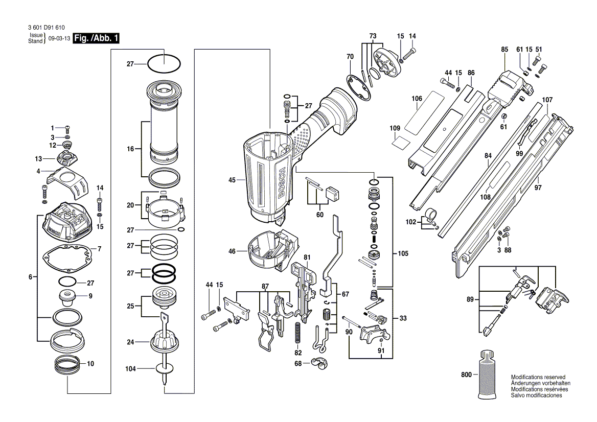 Neue echte Bosch 2610005334 Nase