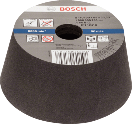 Ny ekte Bosch 1608600234 Konisk kopphjul for metall for stor vinkel