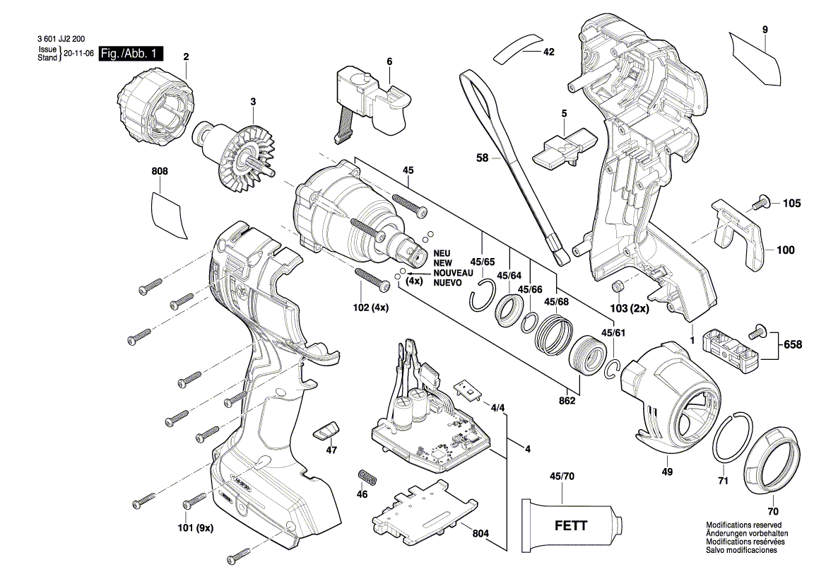 Neue originale Bosch 16058065Y4 Gehäuse 