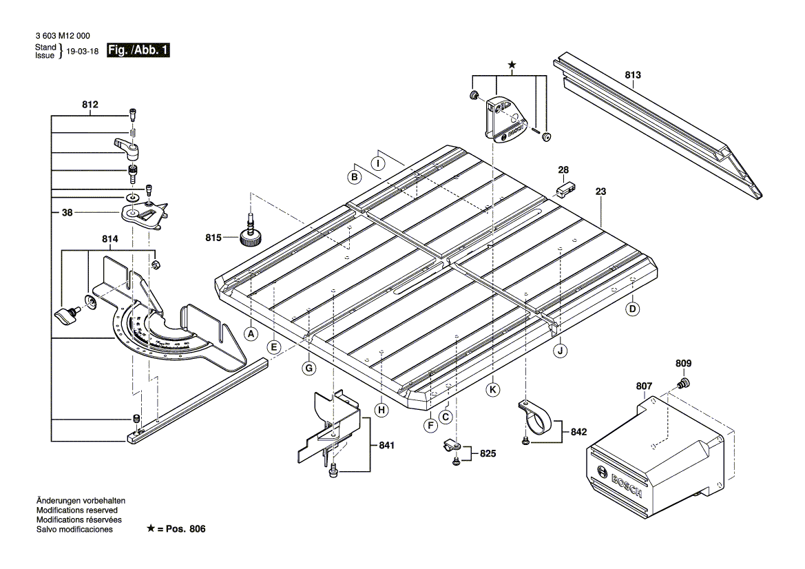 Neuer echter Bosch 1609b06813 Gehrungszaun