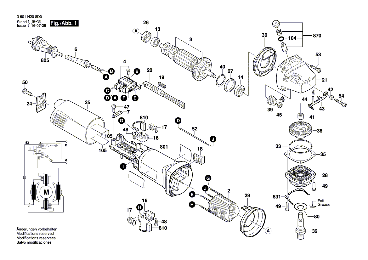 Nieuwe echte Bosch 1604010B3Y ARMATURE