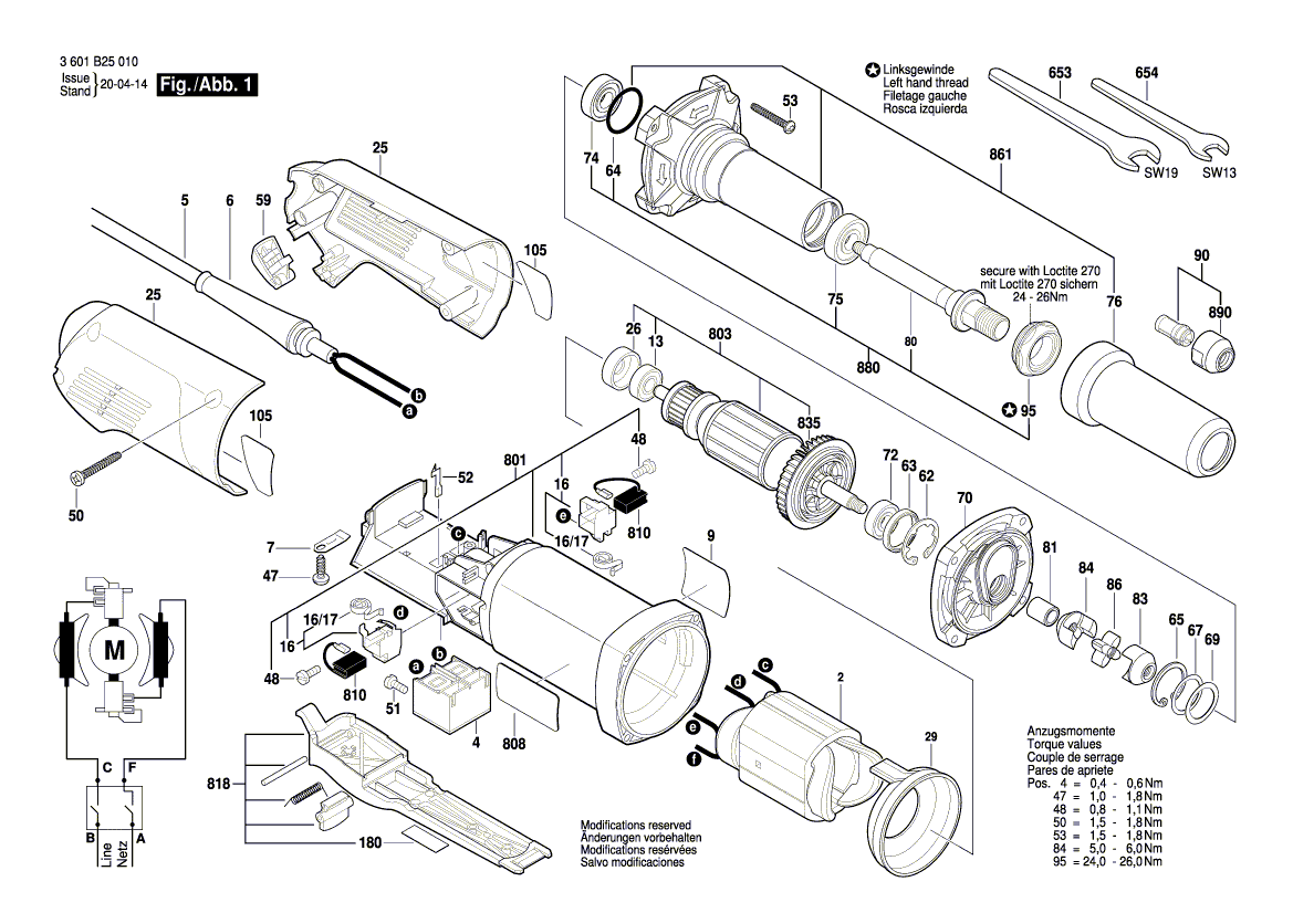 NOUVEAU véritable Bosch 1604460371 Cordon d'alimentation