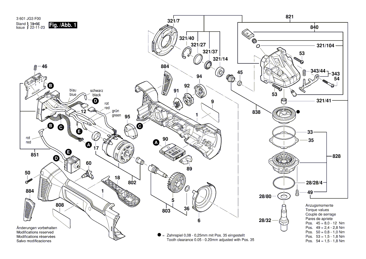 Neuer echter Bosch 1600A00R9L Reverse-Transfer-Hebel