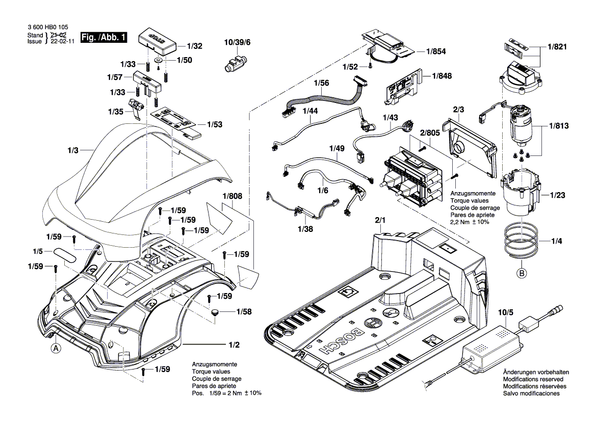 Nouveau véritable bosch F016104901 Moteur d'entraînement