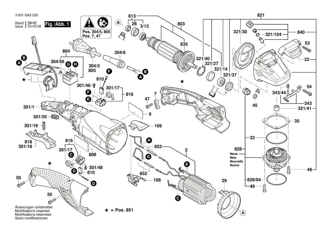 Neues echtes Bosch 160422056p Feld