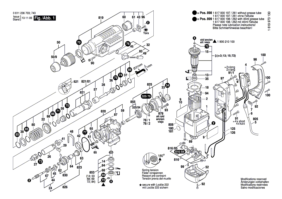 Nieuwe echte Bosch 1604460137 voedingssnoer