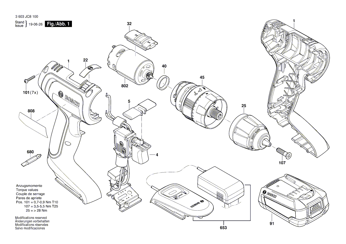 Neuer echter Bosch 1600A01PV1 -Abstandshalterring