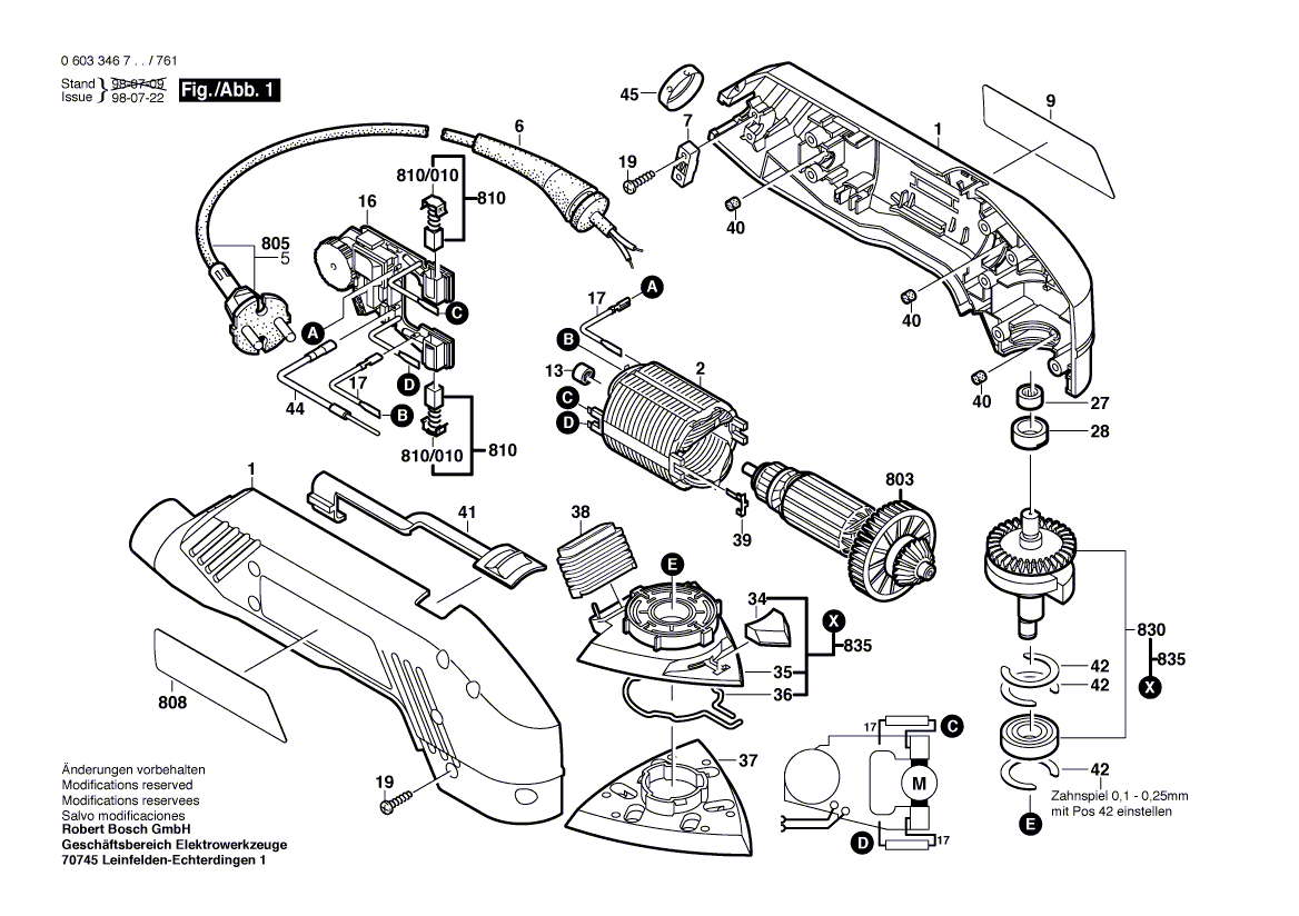 Новый подлинный Bosch 2601098044