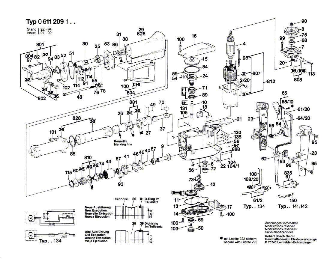 Neues echtes Bosch 1610905001 Rillenkugellager