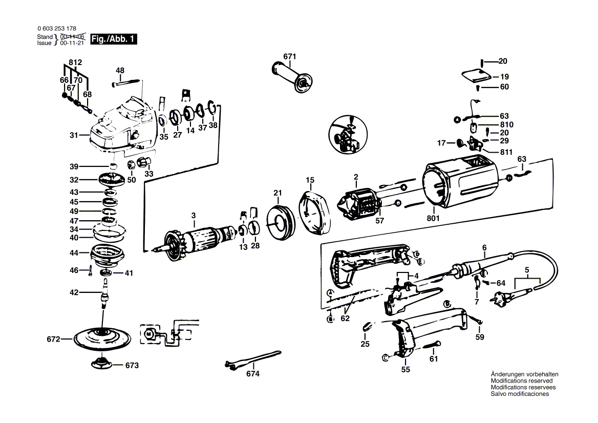 Новая подлинная ручка Bosch F000635276