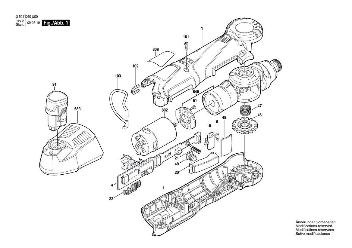 Новый подлинный Bosch 2609199131 Мотор