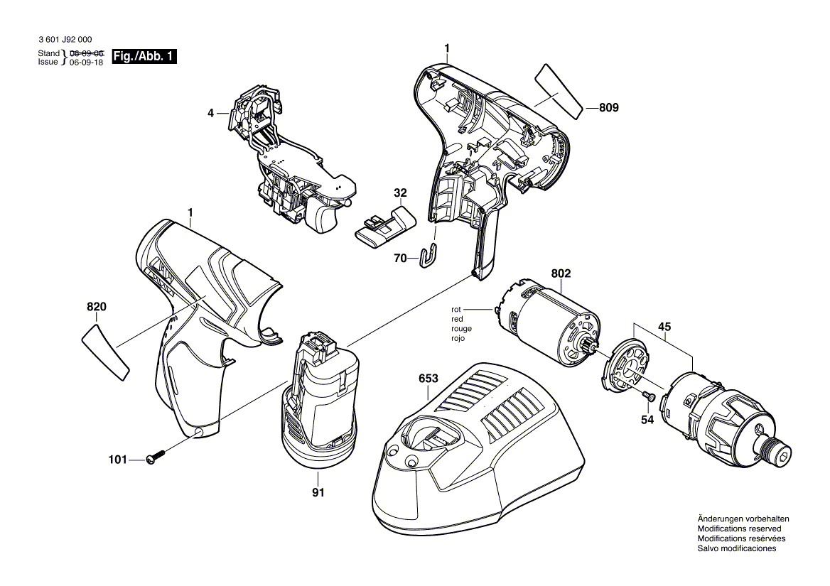 New Genuine Bosch 2607022838 DC motor