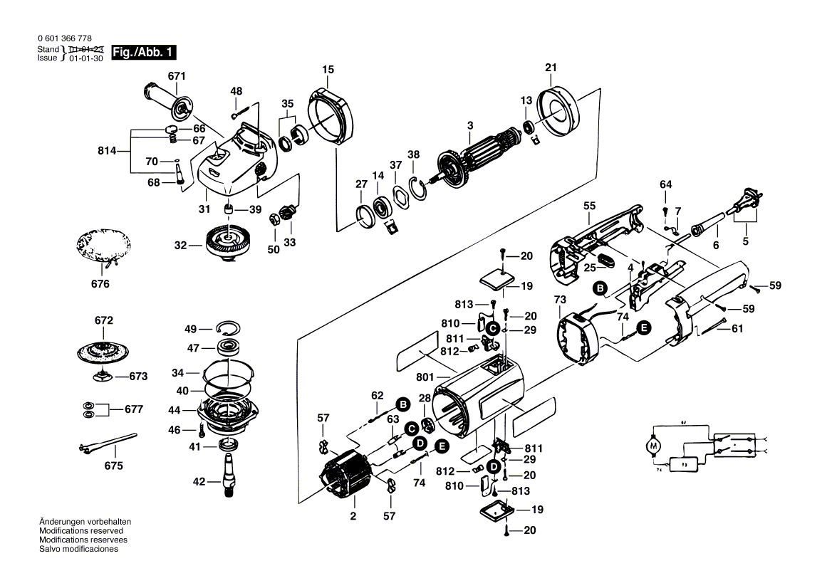 Ny ekte Bosch 1600A003MA El Field Regulator