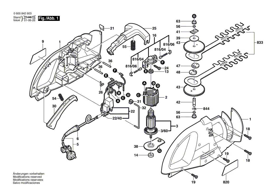 Neue echte Bosch 2607001273 Messerset