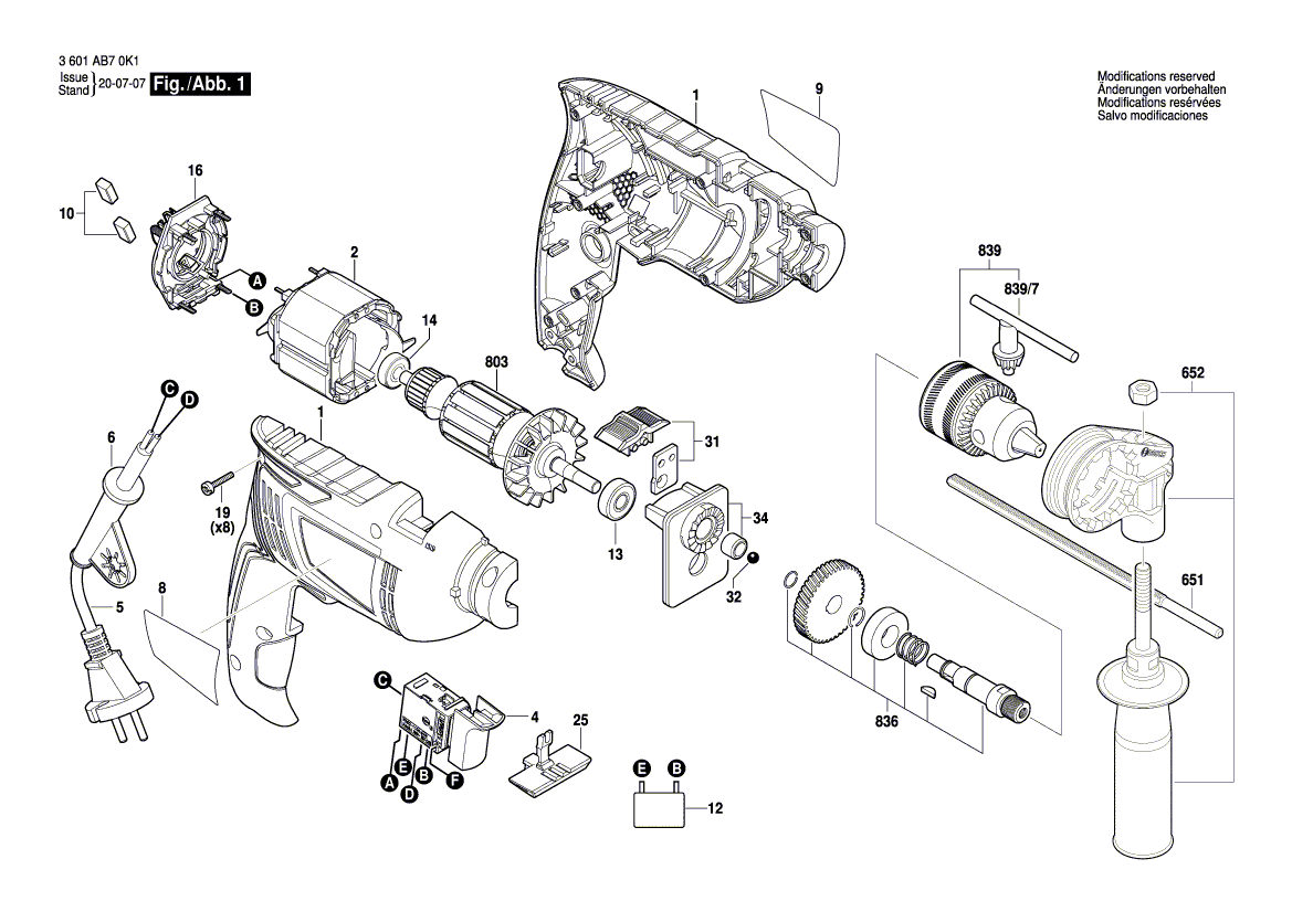 Neue echte Bosch 1619pb4794 Unterdrückungskondensator