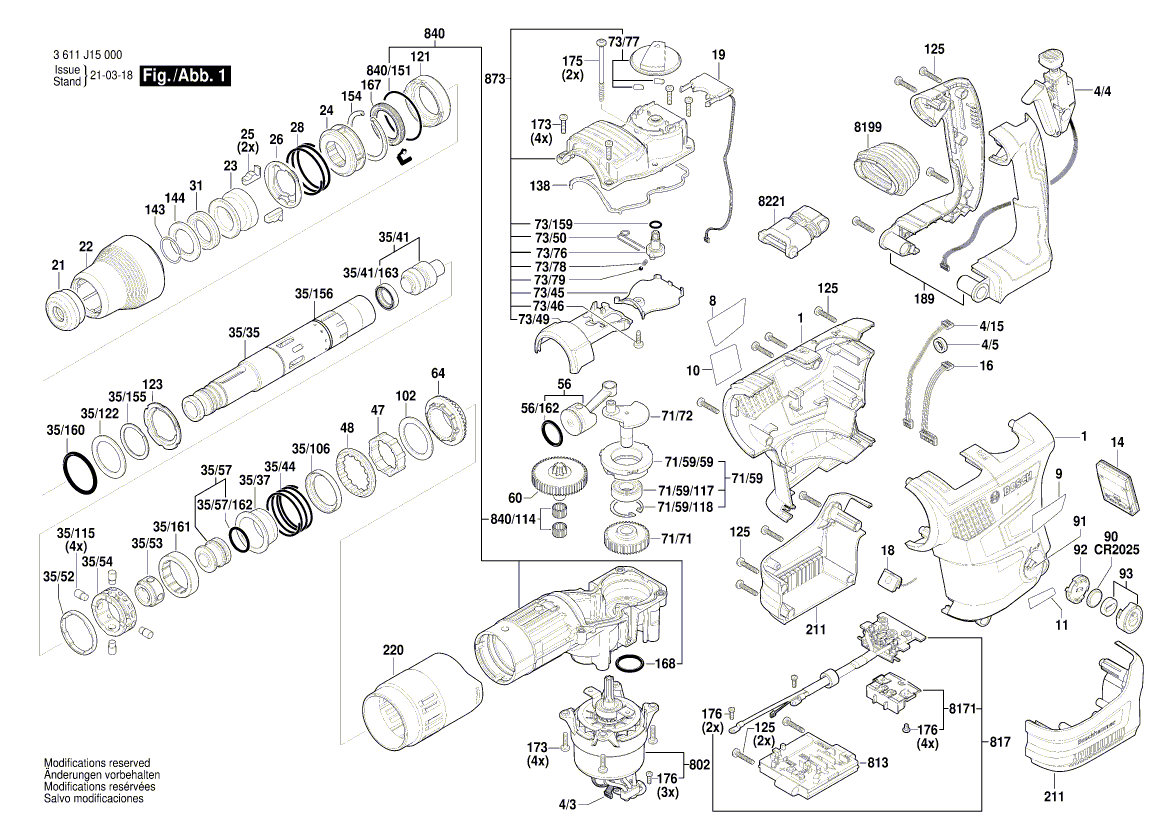 Ny ekte Bosch 1600a002yg ledet busk