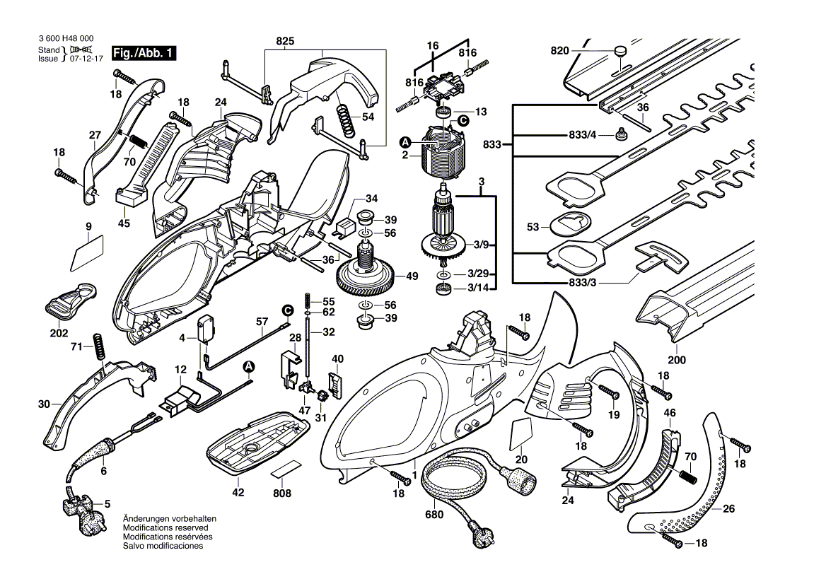 Nouveau véritable bosch 1604460388 Cordon d'alimentation