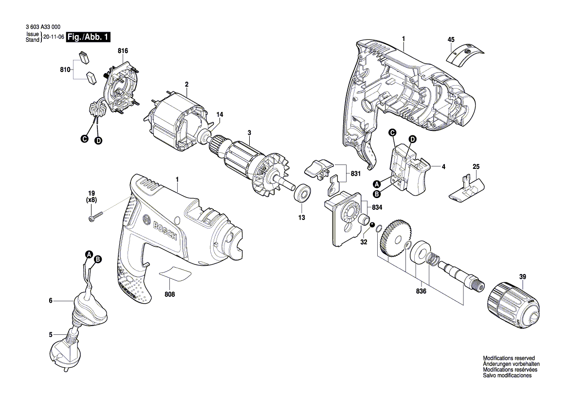 Neue Original Bosch 1600A02437 Bürstenplatte 