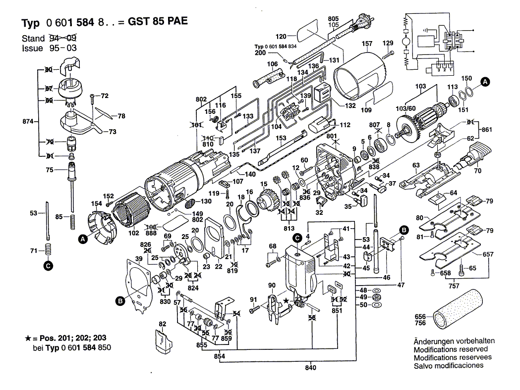 Nouveau véritable Bosch 2602026015 Poignée de commutation