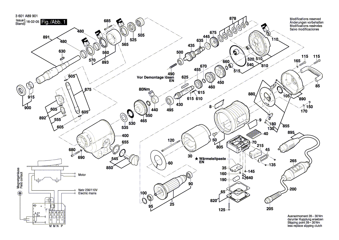 Nieuwe echte Bosch 16055002BL -cover