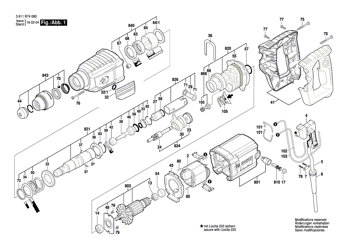 NEU EURNISCHE BOSCH 1619P20254 Ankerset