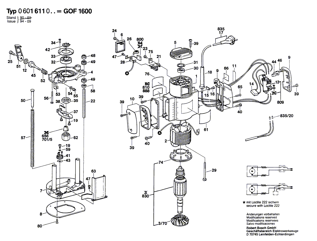 Ny ekte Bosch 3600190515 mellomplate