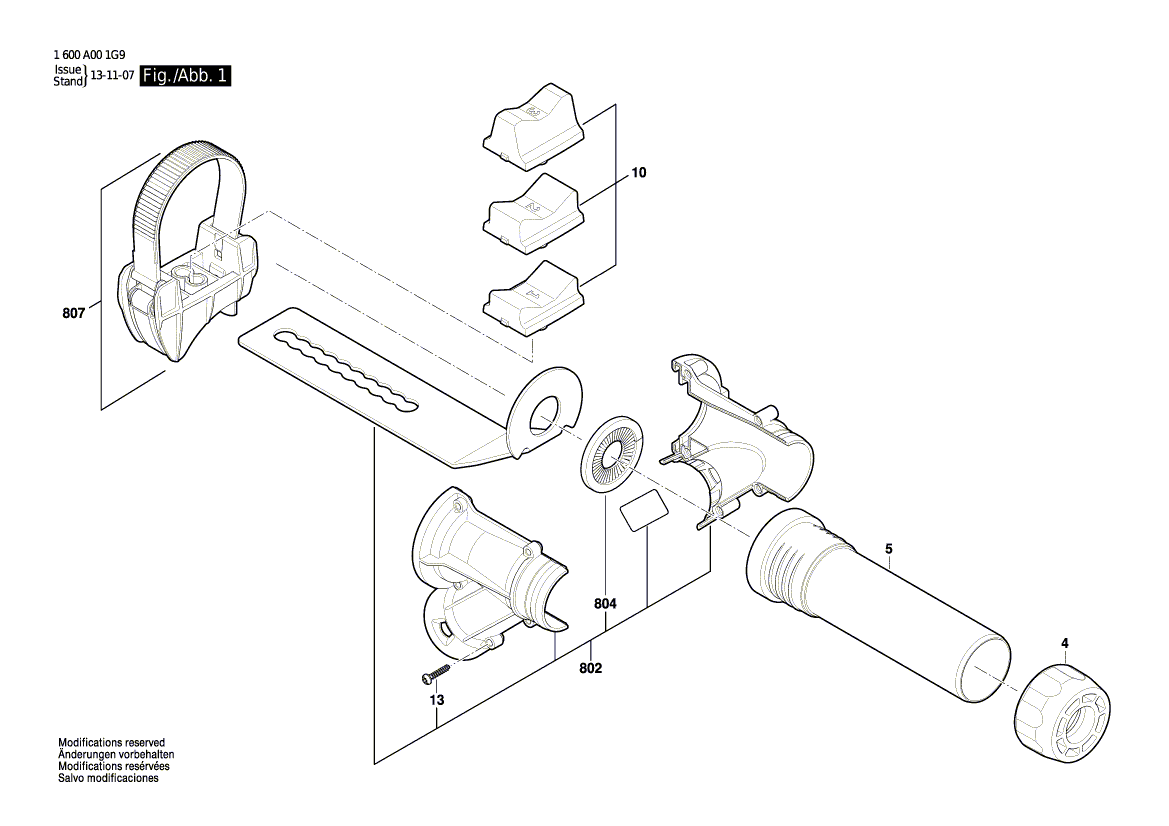 Новый подлинный рукав Bosch 1600A0021Y