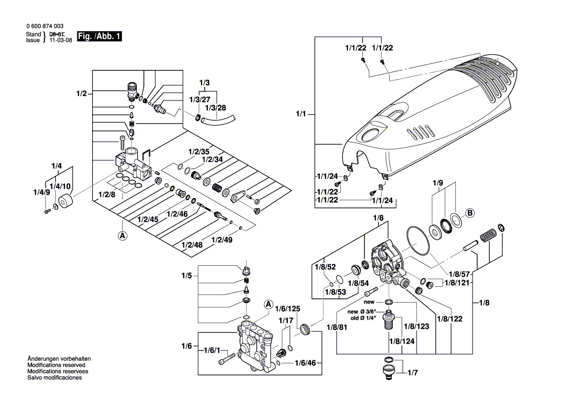 Neuer echter Bosch F016F03093 Griff