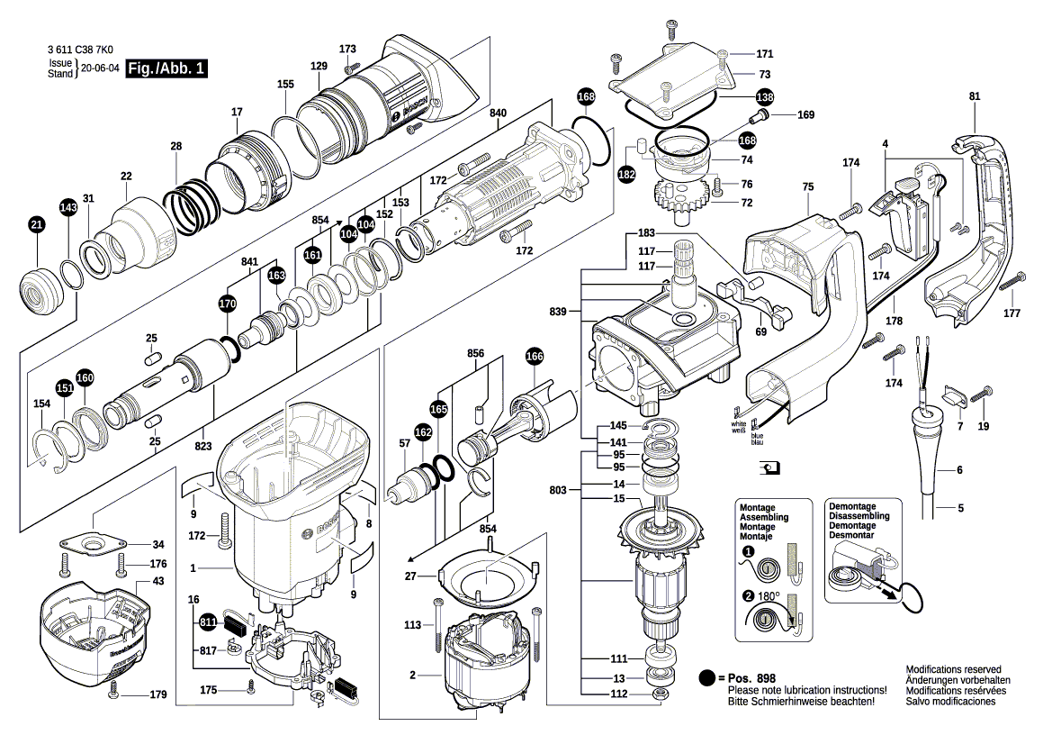 Ny ekte Bosch 1619p15112 Armature