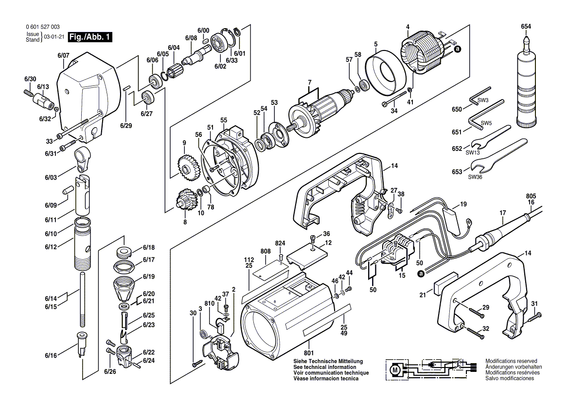 Nouveau véritable bosch 1603435013 Vis de taraudage