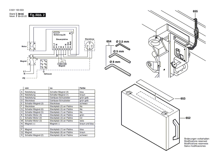 New Genuine Bosch 3609201529 Carrying Case