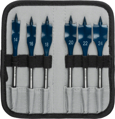 New Genuine Bosch 2608595424 Self-Cut Speed Spade Bit Set, 7-piece For rotary