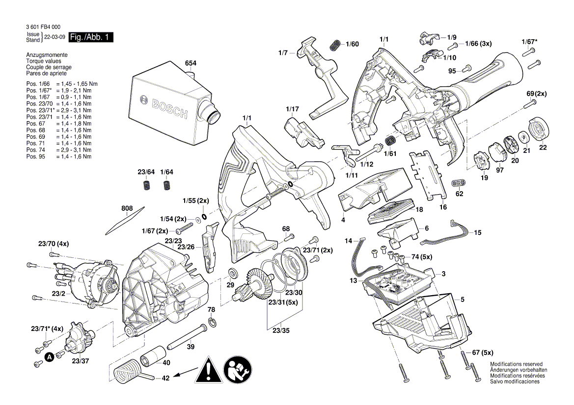 Nouveau véritable couverture de logement Bosch 1605132182