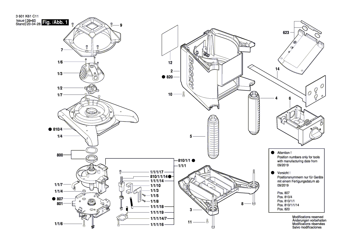 New Genuine Bosch 2610A14450 Housing