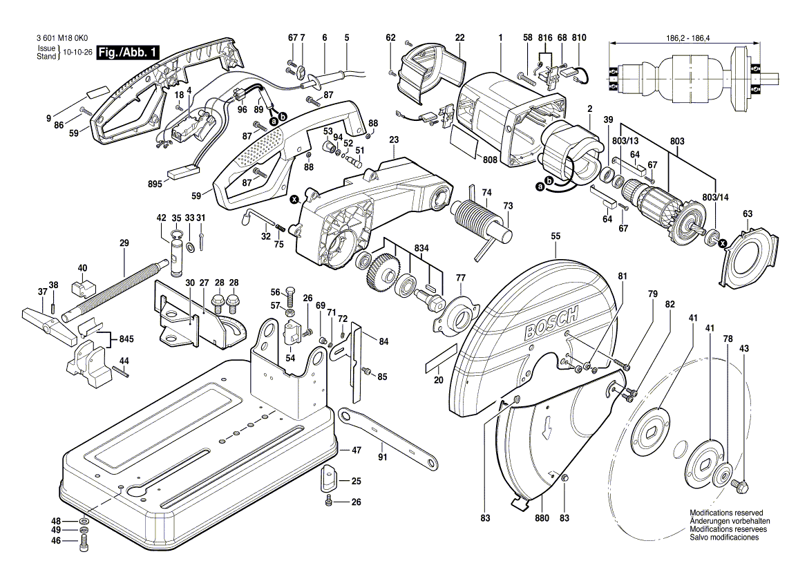 Новая подлинная пластина Bosch 1609b00006