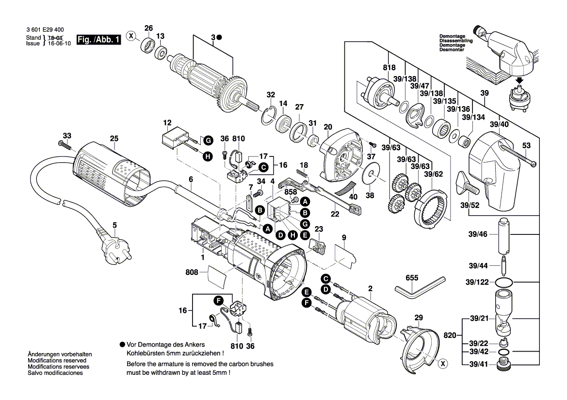 Nieuwe echte Bosch 3608639036 Lower Die