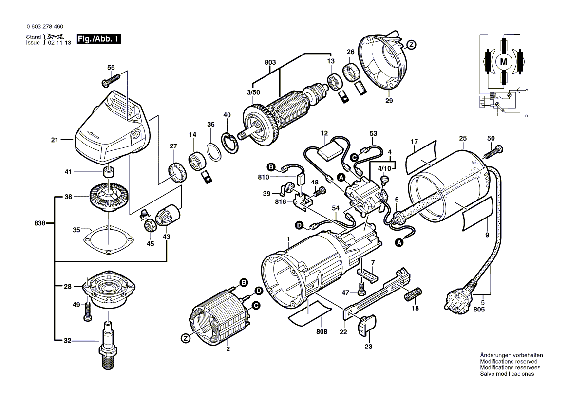 Новая подлинная Bosch 1607000943 Crown Gear