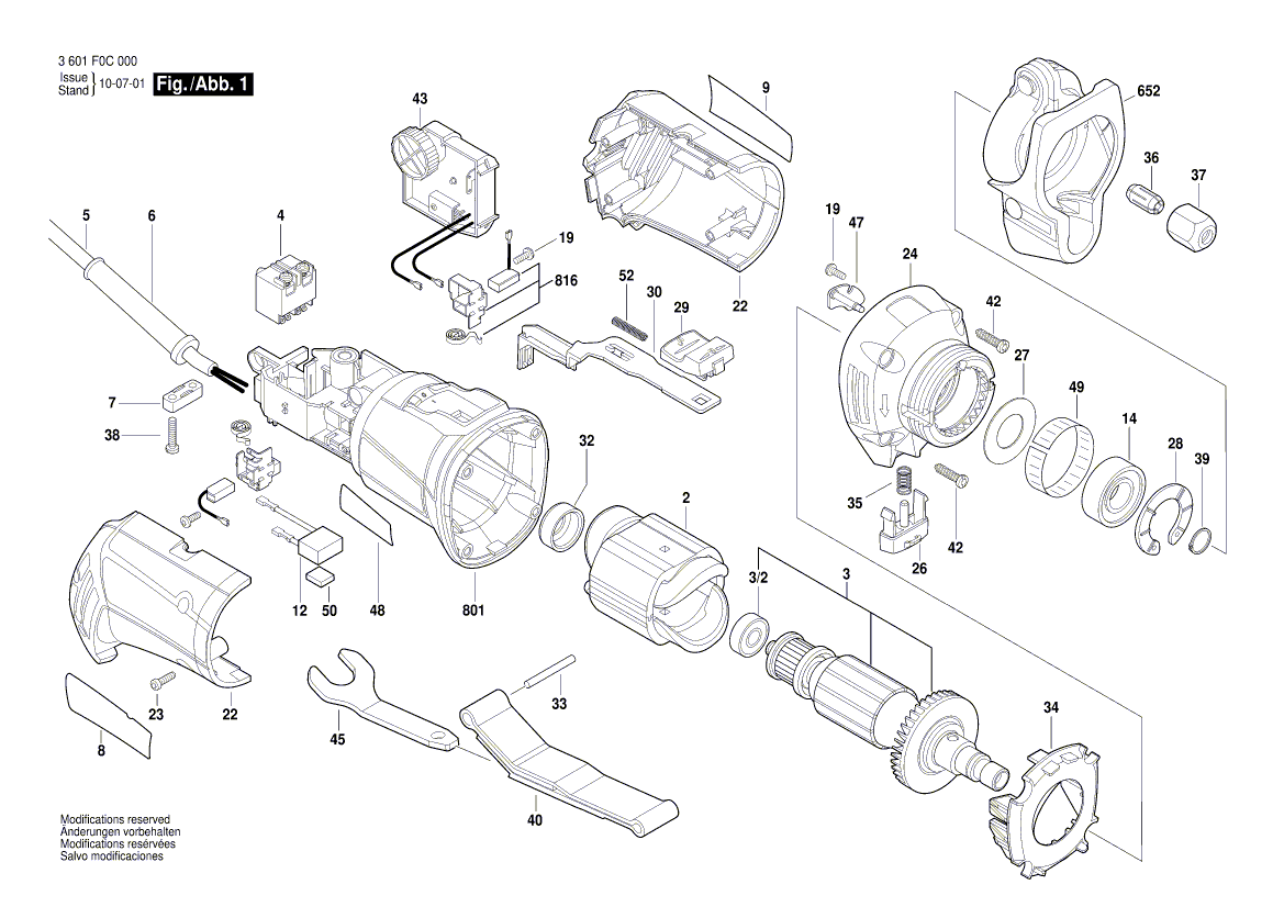 Neue echte Bosch 2610956947 Wohnraum