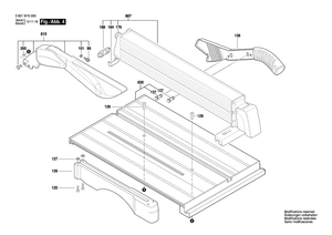 New Genuine Bosch 1619P04125 Handle