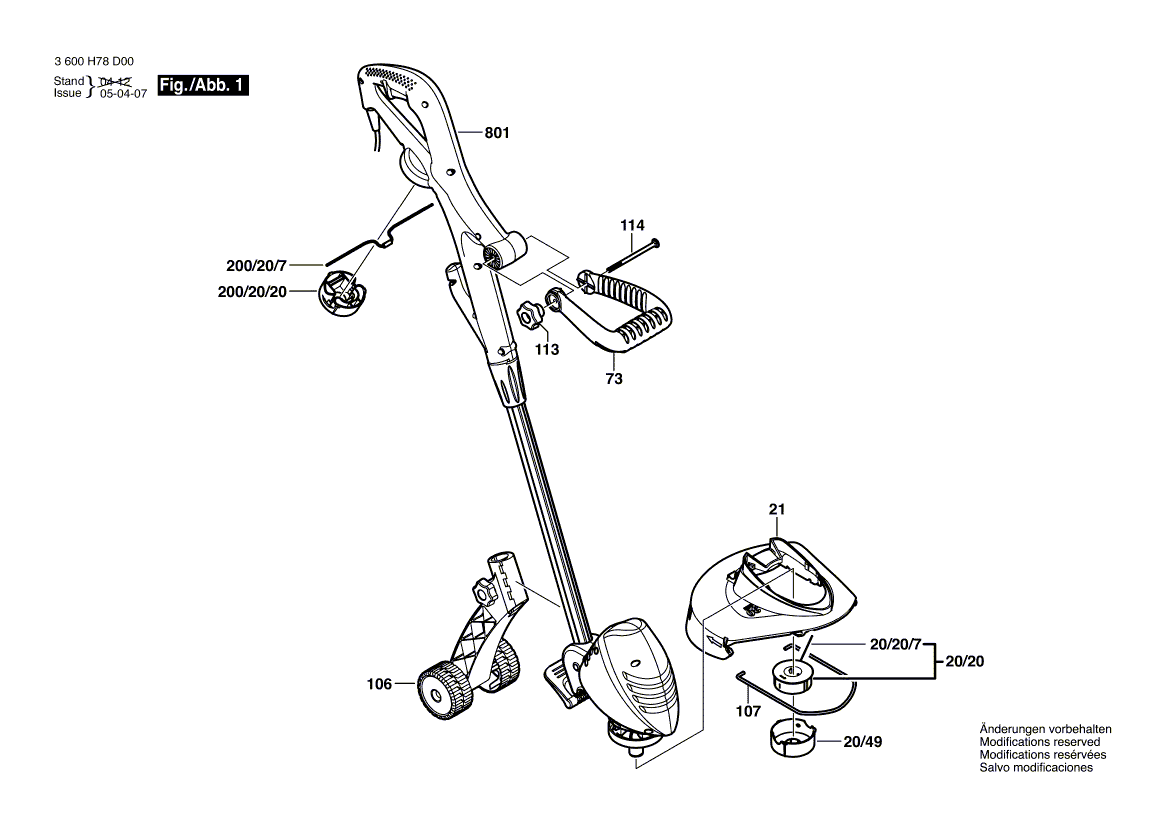 Новый подлинный Bosch F016L71116 Набор ручков