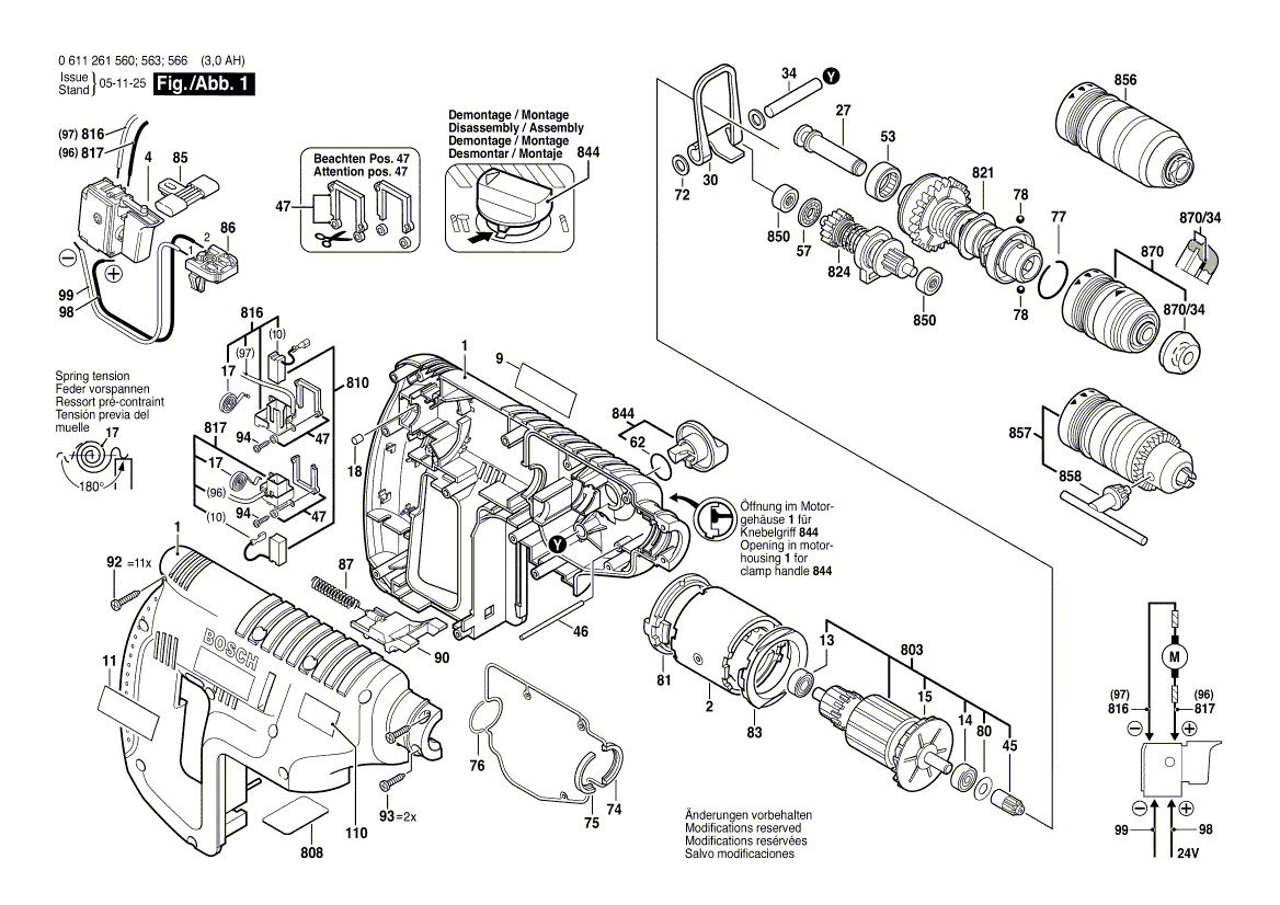 Neuer Original Bosch 1614601026 Sicherungsring 