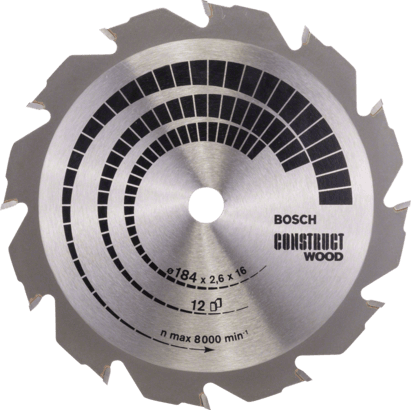 New Genuine Bosch 2608640633 Construct Wood Circular Saw Blade