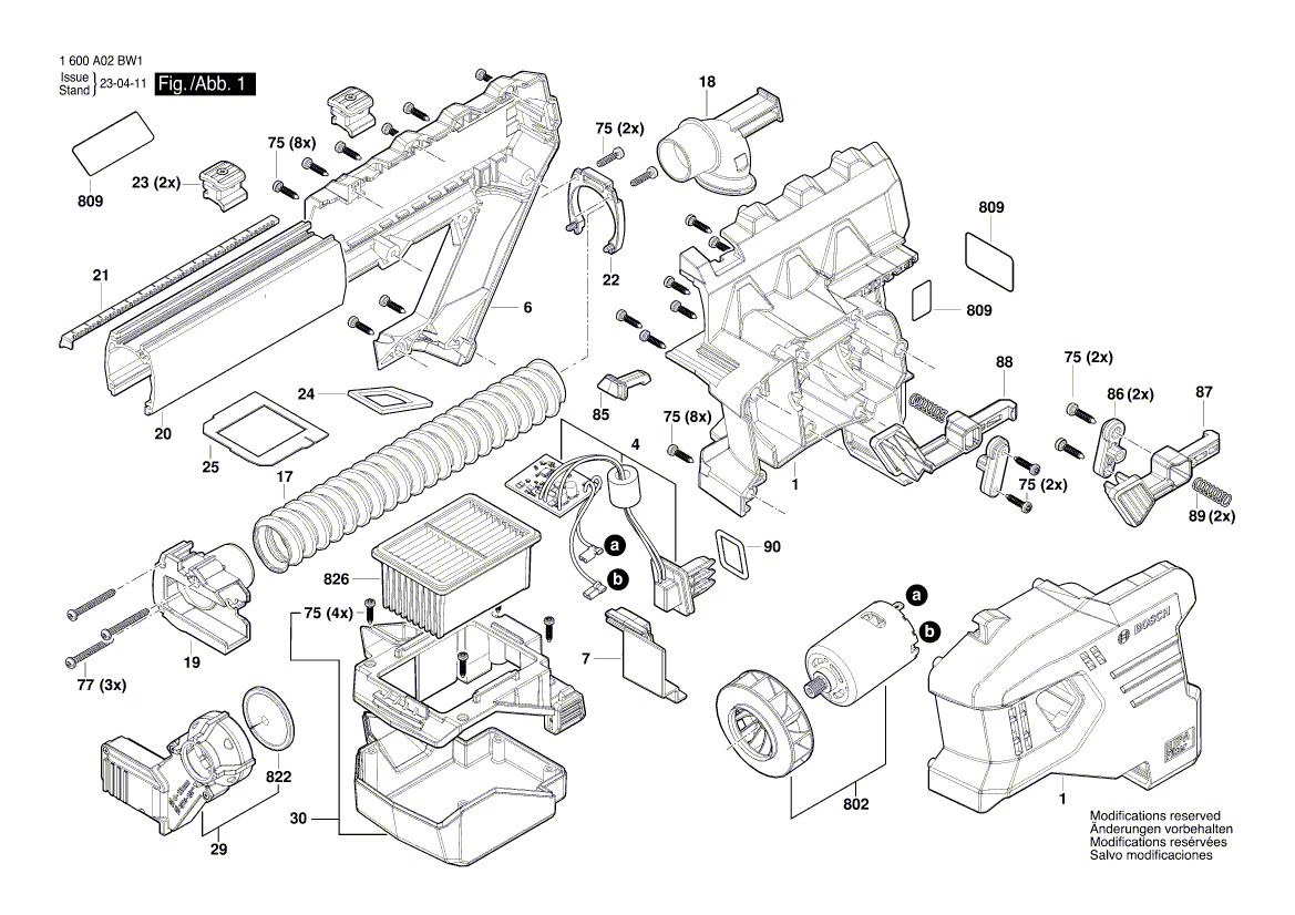 Neue originale Bosch 1600A00D2R Bürste 