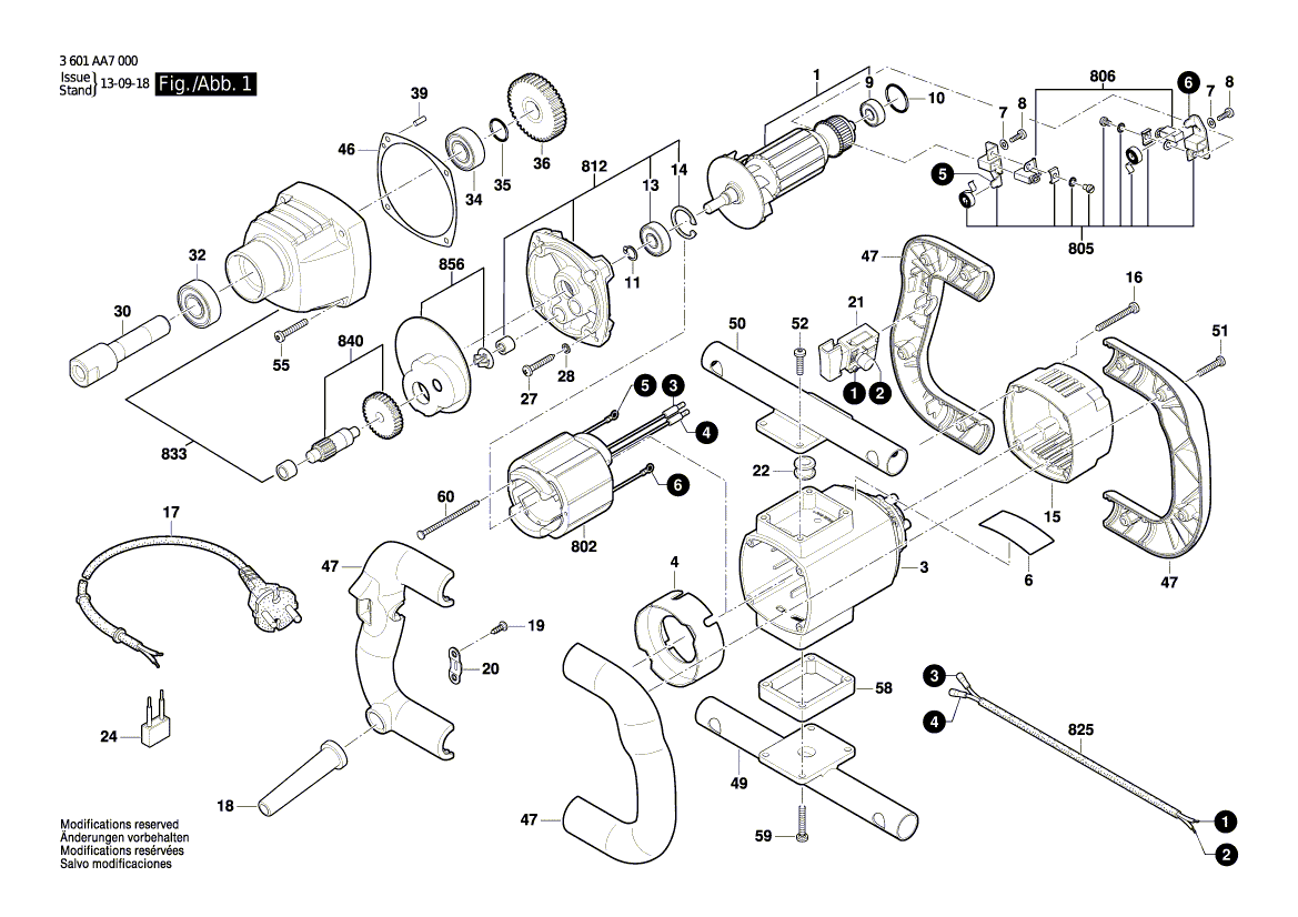 Neuer originaler Bosch 1607000E7R Schalter 