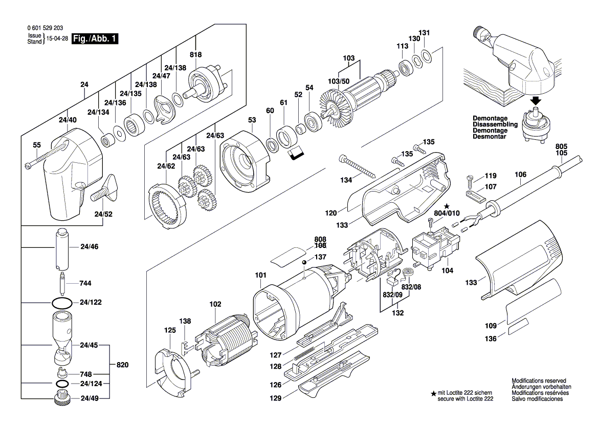 Nieuwe echte Bosch 3606455044 Die Carrier