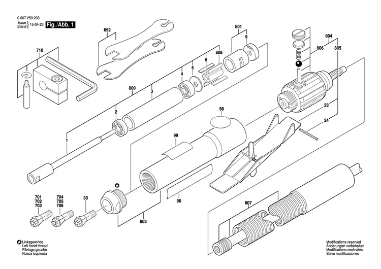 New Genuine Bosch 3609201197 Assembly Of Service Parts