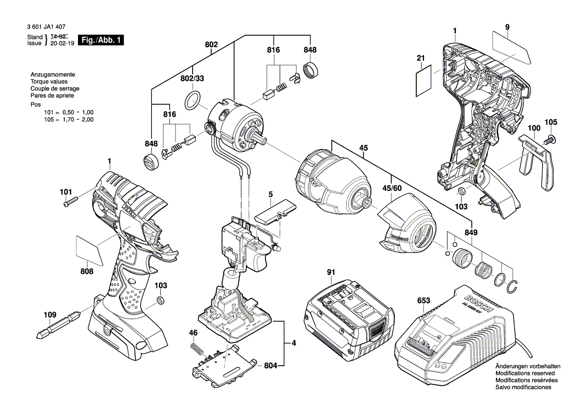 Neuer echter Bosch 2609199507 Gleichstrommotor