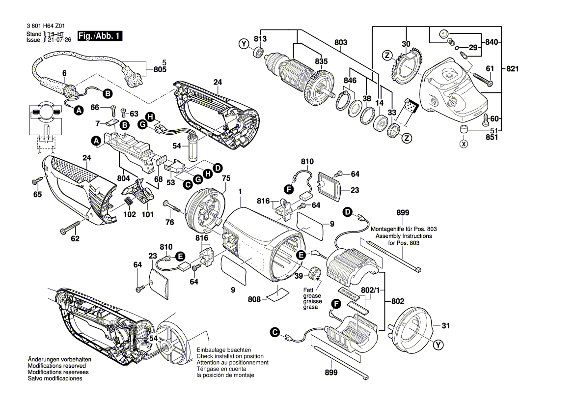 Neue originale Bosch 1600A01R96 Schutzabdeckung 